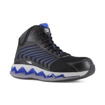 Reebok Work Men's Zig Elusion Heritage Composite Toe ESD High-Top Work Sneaker Black/Blue  - RB3225