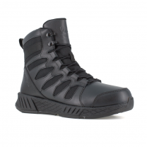 Reebok Work Men's 6" Floatride Energy Soft Toe Tactical Boot with Side Zipper Black - RB4355