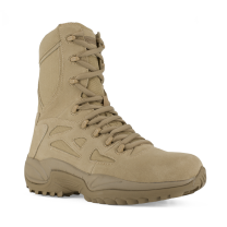 Reebok Work Men's 8" Rapid Response Soft Toe Stealth Boot with Side Zipper Desert Tan - RB8895