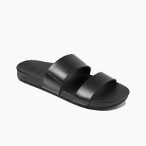 REEF Women's Cushion Vista Slide Sandals Black - RF0A3OKSBLA