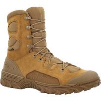 ROCKY WORK Men’s 8” Mountain Combat Waterproof Soft Toe Military Boot Coyote Brown - RKC180