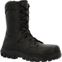 ROCKY Men's 8" Code Red Rescue NFPA Rated Waterproof HR EH SR PR Composite Toe Fire Boot Black - RKD0086