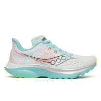 Saucony  Women's Kinvara 16 White/Aqua Running Shoes - S11020-130