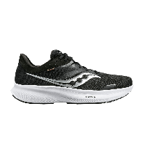 Saucony Men's Ride 16 Wide Running Shoe Black/White - S20831-05