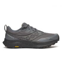 Saucony Men's Trail Running Shoe Sneaker, Carbon/Black,