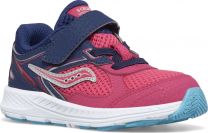 Saucony Kids' Unisex Cohesion 14 A/C Sneaker Pink/Navy - SL167313