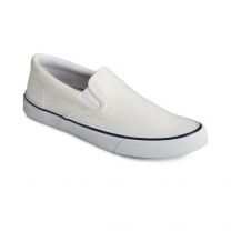 Sperry Men's Striper II Slip On Sneaker Salt Washed White - 13934930 (STS22404)
