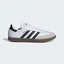 Adidas Unisex Samba Indoor Soccer Shoes Cloud White/Core Black/Vivid Red - IH6001