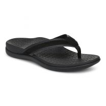 Vionic Women's Tide 2.0 Post Sandals Black Suede - J7545L1001