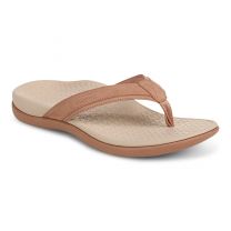 Vionic Women's Tide 2.0 Toe Post Sandal Mocha Mousse Leather - J7545L3201
