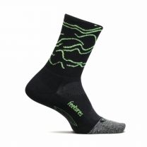 Feetures Unisex Elite Light Cushion Mini Crew Socks Rogue Black - E906588