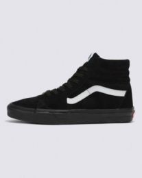 VANS Unisex Sk8-Hi Pig Suede Shoe Black/Black - VN0A4BV618L