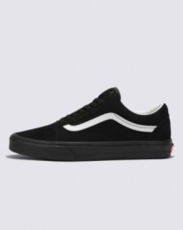 VANS Unisex Old Skool Pig Suede Shoe Black/Black - VN0A4U3B18L