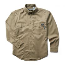 WOLVERINE Men's Flame Resistant Long Sleeve Shirt Tan - W1203320-236
