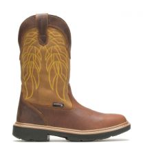 WOLVERINE Men's Rancher DuraShocks® CarbonMAX® Wellington Composite Toe Work Boot Tobacco/Gold - W231012