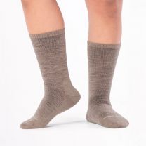 WIDE OPEN SOCKS Men's Solid Lightweight Crew Socks Rye - 9012-RYE