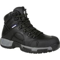 MICHELIN Men's 6" HydroEdge Steel Toe PR Waterproof Work Boot Black - XHY866