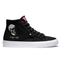 DC Shoes Men's Manual High Andy Warhol High-Top Shoes Black/White/Red - ADYS300712-XKWR