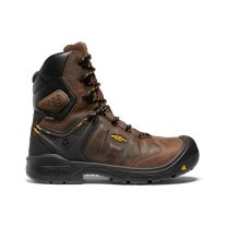 KEEN Utility Men's 8" Dover Carbon Fiber Toe Waterproof Work Boot Dark Earth/Black - 1024186