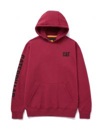 Caterpillar Workwear Men's Trademark Banner Hoodie Brick  - 1910709-11600