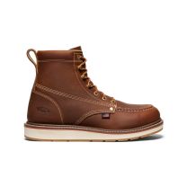 KEEN Utility Men's Liberty 6" Soft Toe Waterproof Work Boot  Brown/Birch - 1030603