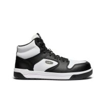 KEEN Utility Men's Overton Mid Carbon Fiber Toe Work Shoe Star White/Black - 1029714