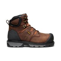 KEEN Utility Men's 6" Camden Carbon Fiber Toe Waterproof Work Boot Leather Brown/Black - 1027670
