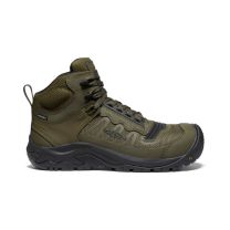 KEEN Utility Men's Reno Mid KBF Waterproof Soft Toe Work Boots Dark Olive/Black - 1027110