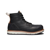 KEEN Utility Men's San Jose 6" Aluminum Toe Work Boot Black/Caramel Cafe - 1020053
