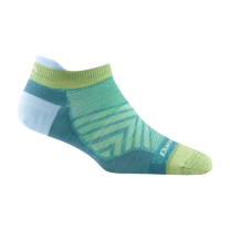 Darn Tough Women's Run No Show Tab No Cushion Ultra-Lightweight Running Sock Aqua - 1043-AQUA