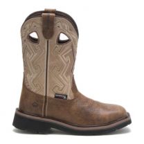 WOLVERINE Women's Rancher Aztec Steel Toe Wellington Work Boot Bone - W201112