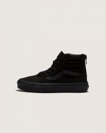 Vans Boys K Sk8-Hi Zip Active (Little Kid), Black, 12.5 M US