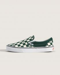Vans Unisex Classic Slip-On Sneaker, Check Emerald
