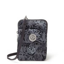 Baggallini Lima RFID Mini Bag Pewter Thistle - LIM474-B0976