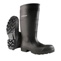 DUNLOP 16" Steel Toe PVC Waterproof Pull On Work Boot Black - 87801