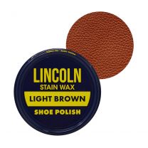 Lincoln Stain Wax Shoe Polish Light Brown (2.125 oz) - LINCOLN-LTBROWN