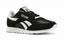 Reebok Men's Royal Nylon Sneaker Black/Black/White - BD1553