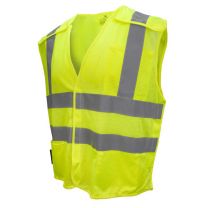 Radians Men's Type R Class 2 Self Extinguishing Mesh Breakaway Vest Hi-Vis Green - SV45-2ZGM