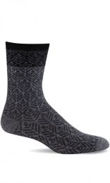 Sockwell Women's Leaflet Crew Essential Comfort Socks Charcoal - LD208W-850