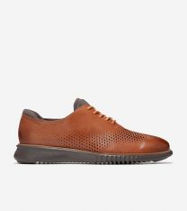 Cole Haan Men's 2.ZEROGRAND Laser Wingtip Oxford British Tan/Java - C25351