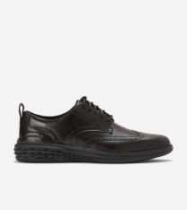 Cole Haan Men's Grand Hurrion Wingtip Oxfords Black/Black - C40683