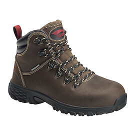 Avenger Women's 6" Flight Mid Alloy Toe EH Waterproof Work Boot Brown - A7470