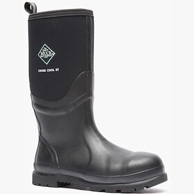 Muck Boot Company Men's 16" Chore Cool Tall Steel Toe EH Waterproof Work Boot Boot Black - CSCT000
