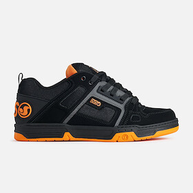 DVS Unisex Comanche Skate Shoe Black/Charcoal/Orange - DV01318004