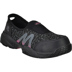 Moxie Trades Women's Zena Composite Toe Slip-On Work Shoe Black Knit - MT50180
