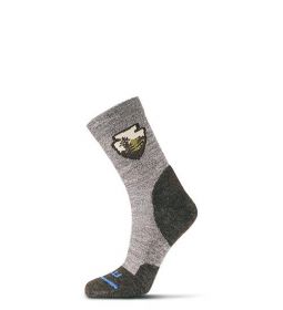 FITS Socks Unisex Light Hiker Arrowhead Mini-Crew Brown - F1305-200