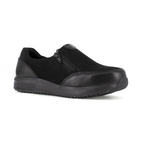 Rockport Works Women's truStride Steel Toe Side- Zip Work Shoe Black - RK500