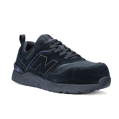 NEW BALANCE SAFETY Women's Elite Lite Composite Toe ESD Work Shoe Black/Purple - WUELSDBP