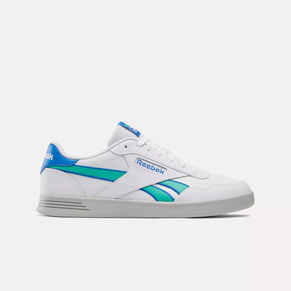 Reebok Unisex Court Advance Shoes White/Kinetic Blue/Unleashed Green - 100202580
