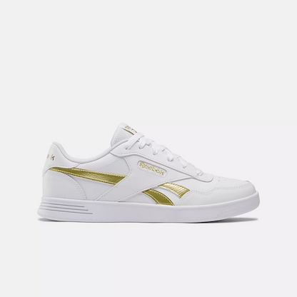 Reebok Women's Court Advance Sneaker White/White/Gold - 100202590